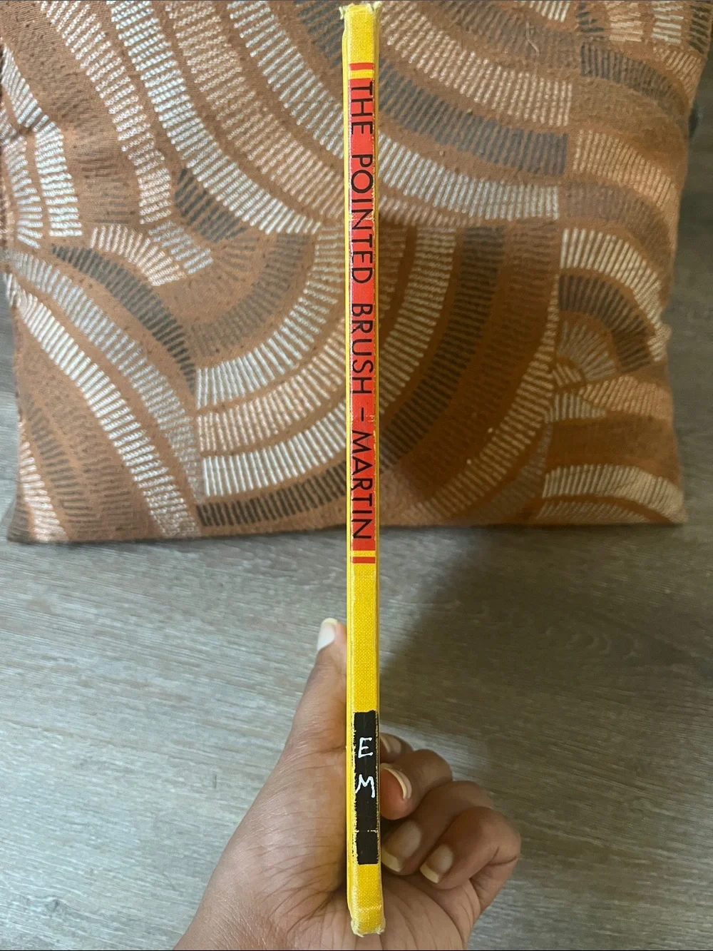 The Pointed Brush Yellow Hardcover Book by Patricia Miles Martin